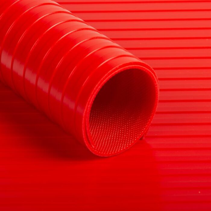 red PVC flooring on roll floor protector anti-slip