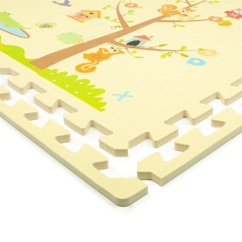 Rubber Playmat - Eva Foam Special Print- Animals & Trees