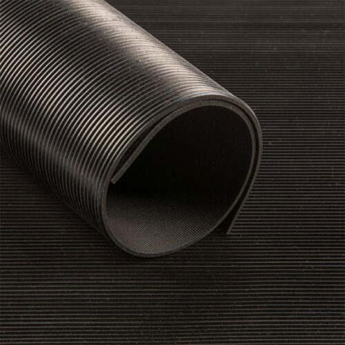 Black Anti-slip Cable Matting 3mm 10 x 0,50m - Rubber Online