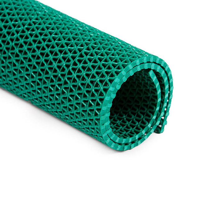 Green Anti-slip PVC Floor Mat 250 x 120 cm - Rubber Online