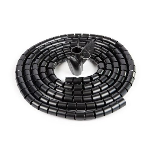 black cable tidy spiral wrap