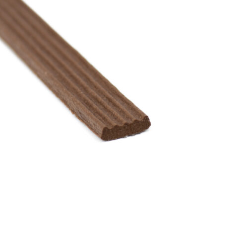 Brown Draught seal rubber profile 9 x 3 mm