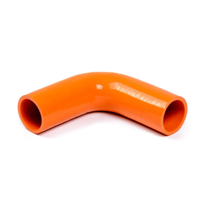 Silicone hose 90° orange silicone tube bend