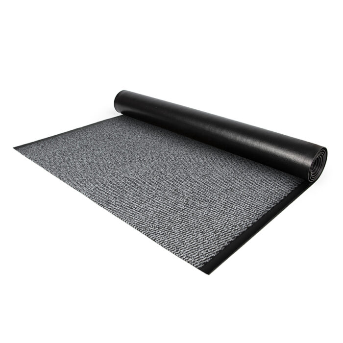 long dry running entrance mat on roll charcoal