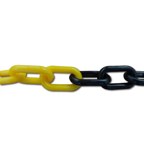 plastic chain black yellow rubber online