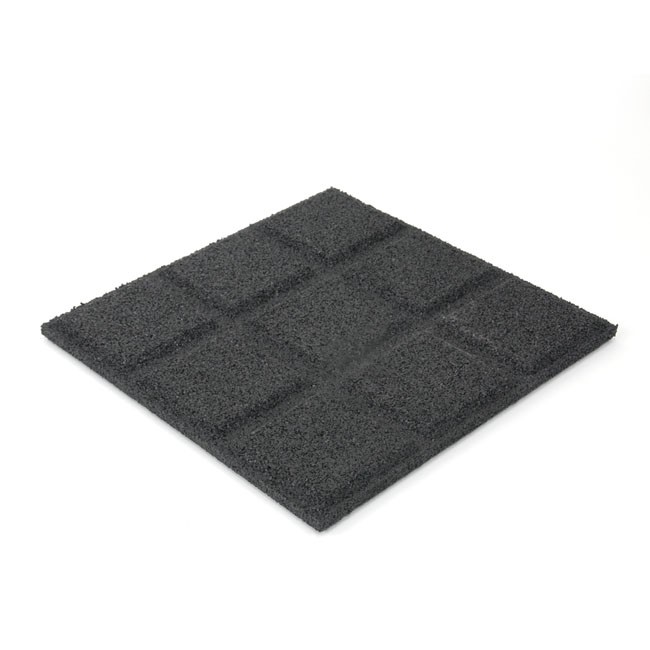 Rubber Playground Tile – Black