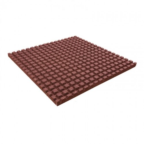 Bottom Rubber Playground Tile – Red