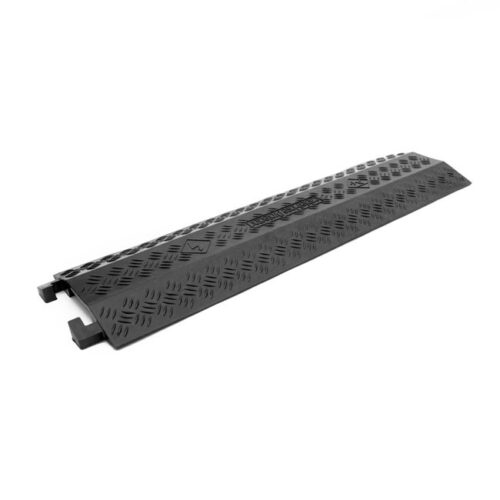 PVC Drop Over Cable Cover 1 channel Black Cable Protector Bridge