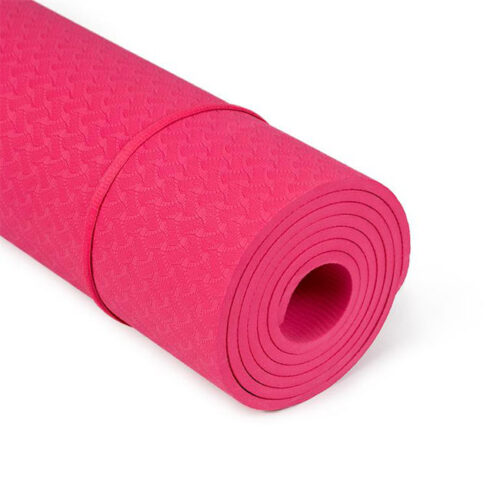 Pink TPE Yoga mat - 183 x 61 cm - Rubber Online