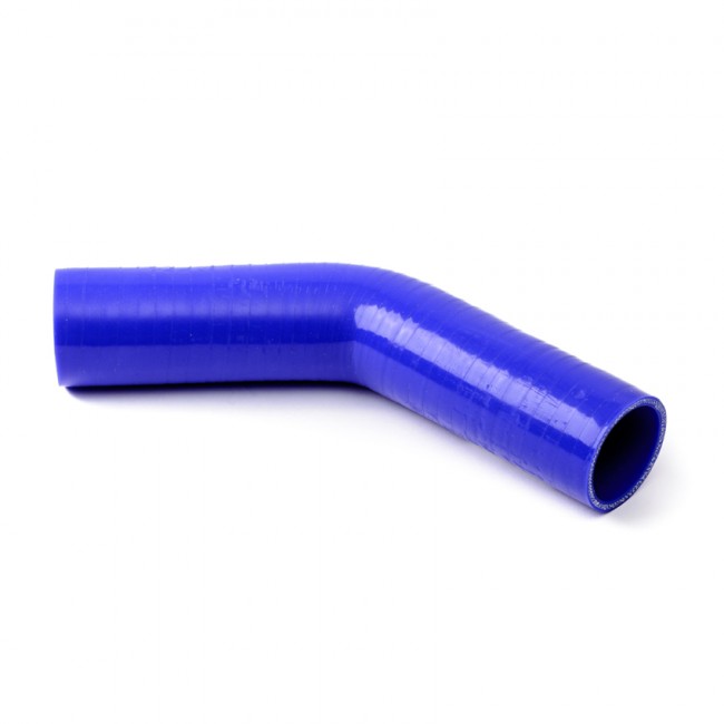 Silicone hose / tube blue 45° Elbow