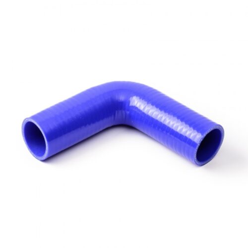 Silicone hose / tube 90° Elbow blue