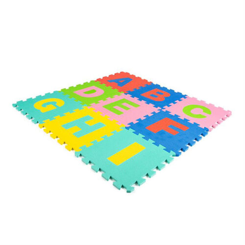 EVA foam interlocking tiles letters colourful