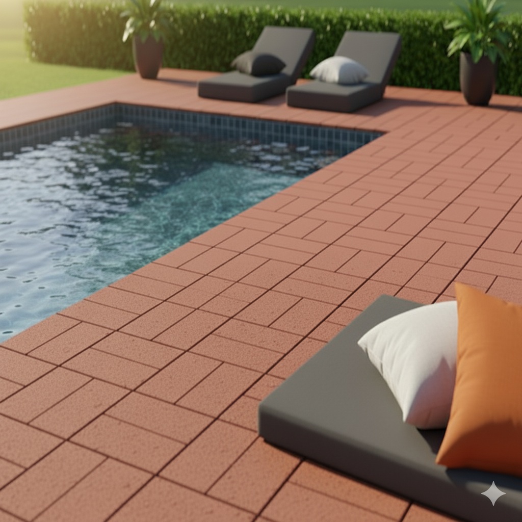 red-rubber-granulated-outdoor-tile-at-pool