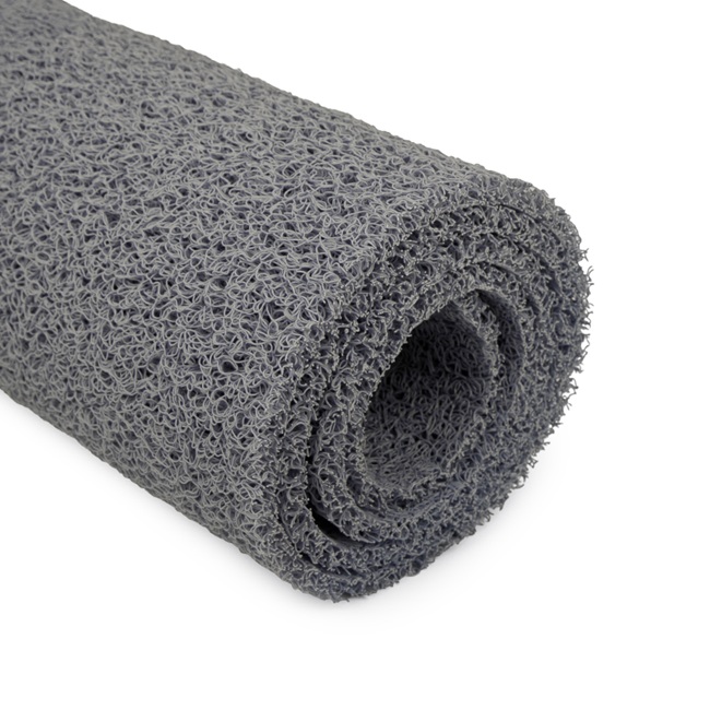 grey rolled pvc loop mat spaghetti mat