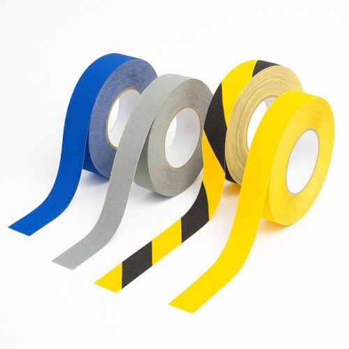 4 rollen anti-slip-tape yellow hazard blue and grey