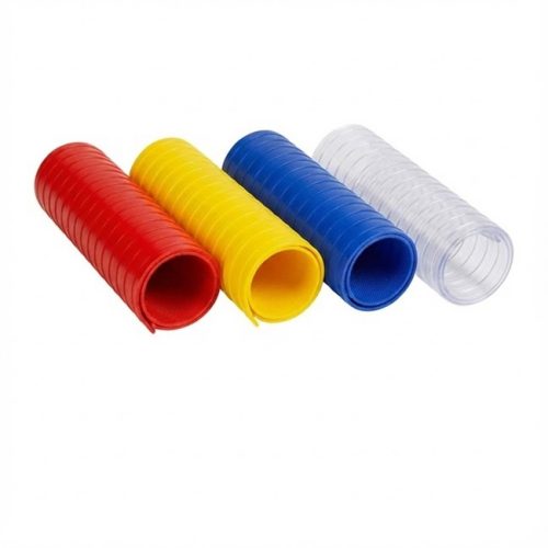 red blue yellow transparent ribbed pvc floor on roll