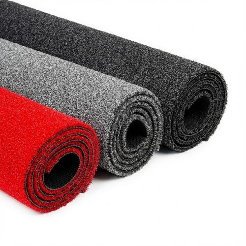 Entrance mat brush on roll available in red, dark grey and light grey