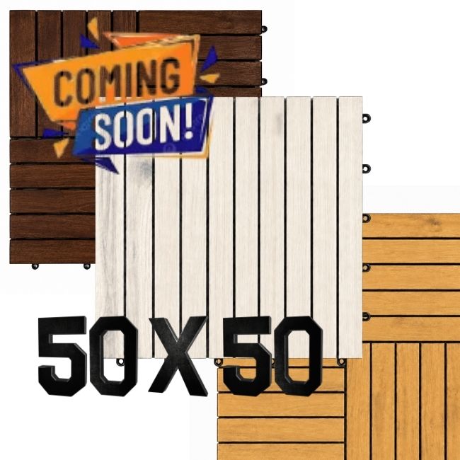 Interlocking Acacia Wood Deck Tiles – 30x30 & 50x50 cm - Image 2